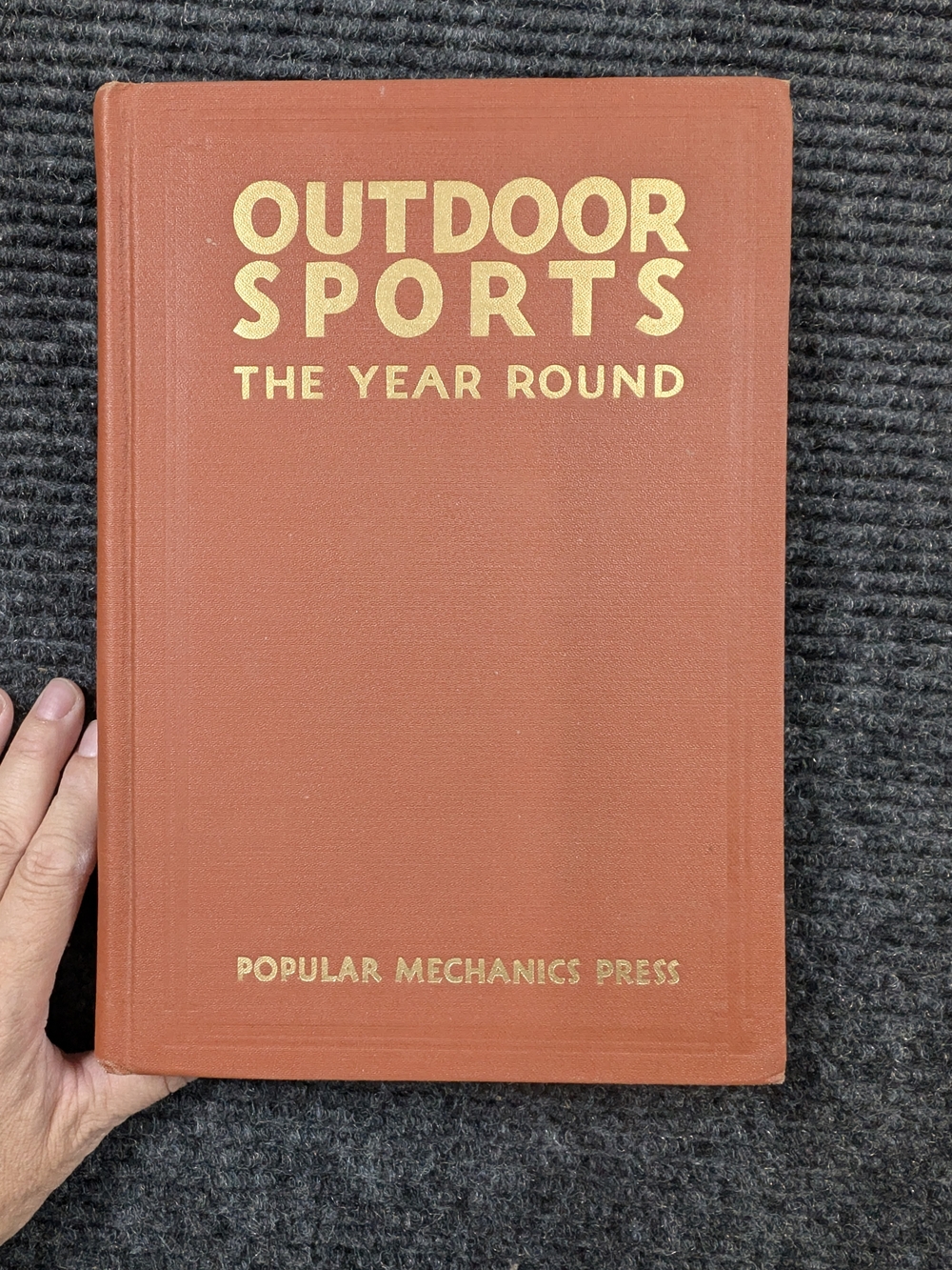 Antique 1930 Outdoor Sports Manual Book Popular Mechanics Press HC